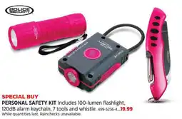 Canadian Tire Police Security personal safety kit offer