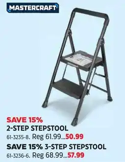 Canadian Tire Mastercraft 2-step stepstool offer