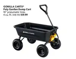 Home Hardware Gorilla carts poly garden dump cart offer