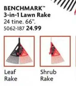 Home Hardware Benchmark 3-in-1 Lawn Rake offer