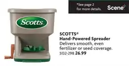 Home Hardware Scotts hand-powered spreader offer