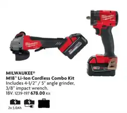 Home Hardware Milwaukee M18 Li-Ion Cordless Combo Kit offer