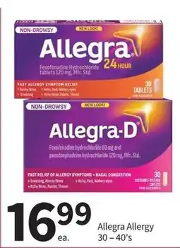 Pharmasave Allegra Allergy offer