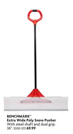 Home Hardware Benchmark extra wide poly snow pusher offer