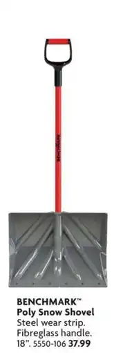 Home Hardware Benchmark poly snow shovel offer