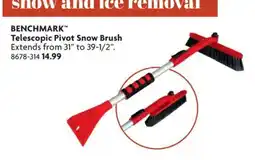 Home Hardware Benchmark telescopic pivot snow brush offer