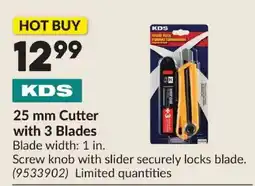 Princess Auto Kds 25 mm cutter with 3 blades offer