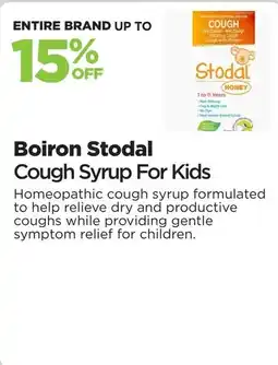 Metro Boiron Stodal Cough Syrup For Kids offer