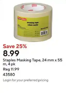 Staples Staples Masking Tape offer