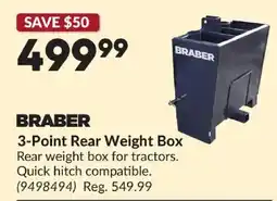 Princess Auto Braber 3-point rear weight box offer