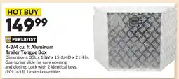 Princess Auto Powerfist 4-3/4 cu. ft Aluminum Trailer Tongue Box offer
