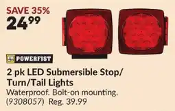 Princess Auto Powerfist led submersible stop/turn/tail lights offer
