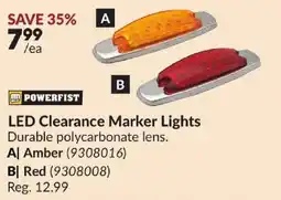 Princess Auto Powerfist led clearance marker lights offer
