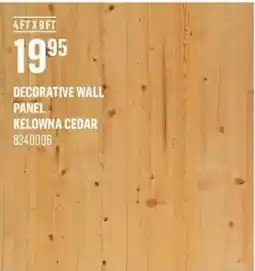 Canac Decorative Wall Panel Kelowna Cedar offer