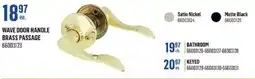 Canac Wave door handle brass passage offer