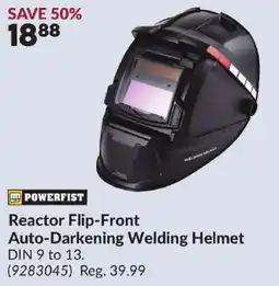 Princess Auto Powerfist Reactor Flip-Front Auto-Darkening Welding Helmet offer