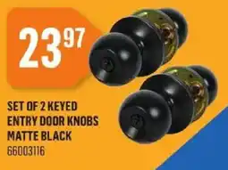 Canac Entry door knobs offer