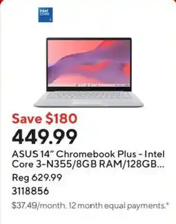 Staples Asus 14" chromebook plus offer