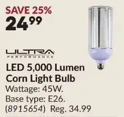 Princess Auto Ultra Performance LED 5,000 Lumen Corn Light Bulb offer