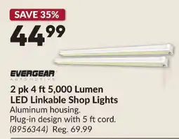 Princess Auto Evergear automotive 4 ft 5,000 lumen led linkable shop lights offer