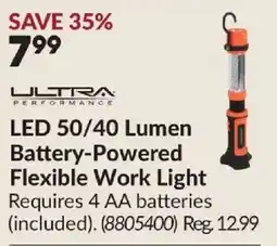 Princess Auto Ultra Performance LED 50/40 Lumen Battery-Powered Flexible Work Light offer