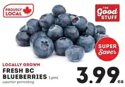 IGA Fresh bc blueberries offer