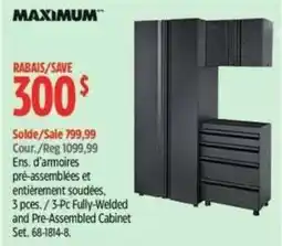 Canadian Tire Maximum 3-Pc Fully-Welded and Pre-Assembled Cabinet Set offer