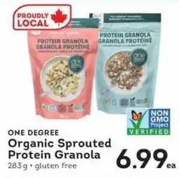 IGA One Degree Organic Sprouted Protein Granola offer