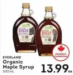 IGA Everland Organic Maple Syrup offer