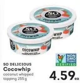 IGA So delicious Cocowhip offer