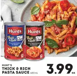 IGA Hunt's thick & rich pasta sauce offer