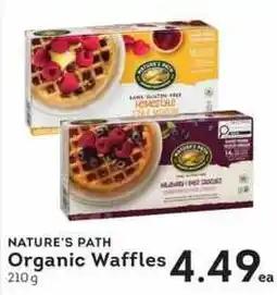 IGA Nature's Path Organic Waffles offer