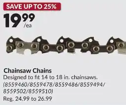 Princess Auto Chainsaw Chains offer