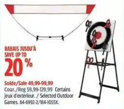 Canadian Tire Selected Outdoor Games offer