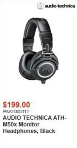 Canada Computers Audio technica ath-m50x monitor headphones, black offer