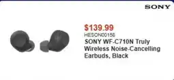Canada Computers Sony wf-c710n truly wireless noise-cancelling earbuds, black offer