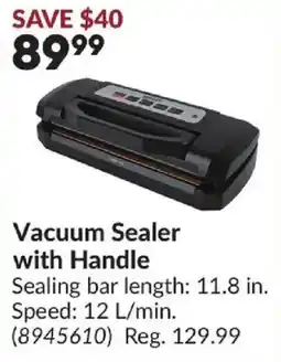 Princess Auto Vacuum Sealer with Handle offer