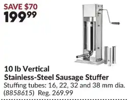 Princess Auto 10 lb Vertical Stainless-Steel Sausage Stuffer offer