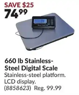 Princess Auto Stainless-steel digital scale offer