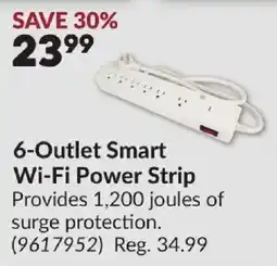 Princess Auto 6-outlet smart wi-fi power strip offer