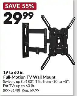 Princess Auto Full-Motion TV Wall Mount offer
