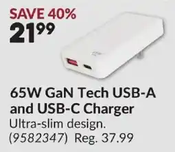 Princess Auto 65W GaN Tech USB-A and USB-C Charger offer