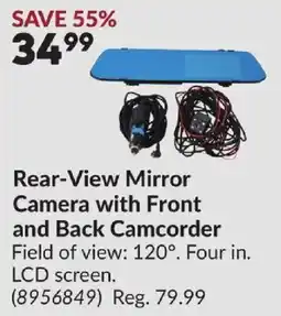 Princess Auto Rear-View Mirror Camera with Front and Back Camcorder offer