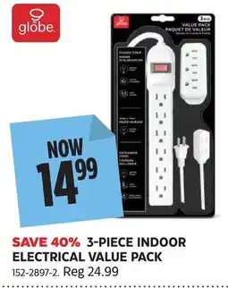 Canadian Tire Globe 3-piece indoor electrical value pack offer