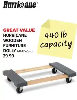 Canadian Tire Hurricane wooden furniture dolly offer