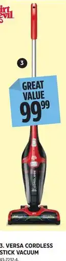 Canadian Tire Bissell versa cordless stick vacuum offer