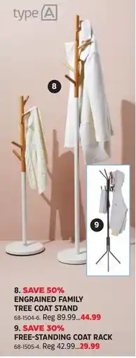 Canadian Tire type A engravable family tree coat stand offer