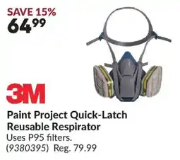 Princess Auto 3M paint project quick-latch reusable respirator offer