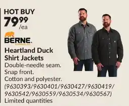 Princess Auto Berne Heartland Duck Shirt Jackets offer