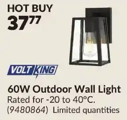 Princess Auto Volt King 60W Outdoor Wall Light offer